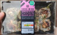 Korean Style Chicken Dragon Rolls