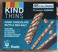 Kind Thins Dark Chocolate Nuts and Sea Salt