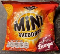 Mini cheddars burger flavour