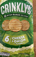 Cheese and Onion Flavour Crinkled Snack Biscuits