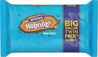 McVitie's Milk Chocolate Hobnobs Twin Pack 2 x