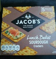 Lunch bakes sourdough crackers