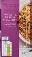 Spinach & Carrot Pilau Rice