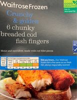 Waitrose Frozen 6 Chunky Breaded Cod Fingers