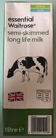 Semi-skimmed long life milk