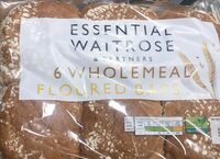 6 Wholemeal Floured Baps