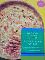 Cheese & onion quiche