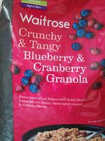 Waitrose crunchy & tangy blueberry & cranberry granola