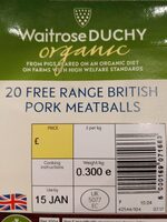 Free Range British Pork Meatballs