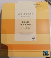 Gold tea bags