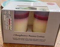 Raspberry panna cotta