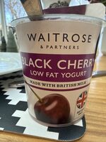 Waitrose Black Cherry Low Fat Yogurt