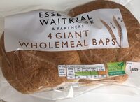 Giant wholemeal baps