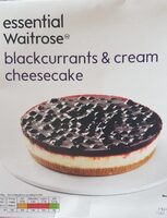 Blackcurrants & cream cheesecake