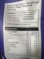 Sea salt & balsamic vinegar crisps