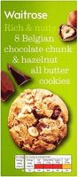 Chocolate chunk & hazelnut all butter cookies