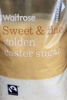 Sweet and fine golden caster sugar