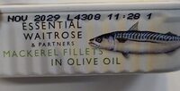 Mackerel fillets in olive oil