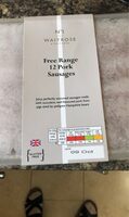 Free range 12 pork sausages