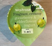 Gooseberry and elderflower yogurt