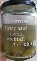 Waitrose & Partners Cocktail Gherkins Hebr