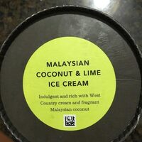 Coconut lime ice cream