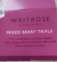 Mixed berry trifle