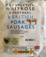 British pork sausages