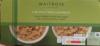 2 Bramley apple crumbles