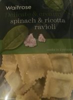 Spinach ricotta ravioli