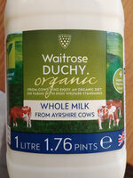 Whole Milk from Ayrshire Cows
