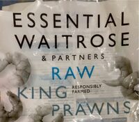 Raw king prawns