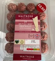 British beef meatballs with Parmesan