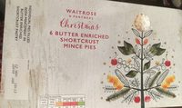 6 Butter Enriched Shorcrust Mince Pies