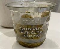 Queen olives with cumin and lemon