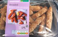 Breaded lemon sole goujons
