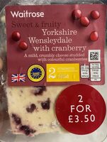 Yorkshire Wensleydale with cranberry