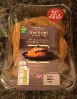 Breaded chicken mini fillets
