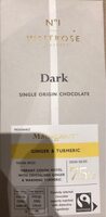 Dark 75% madagascar ginger & turmeric