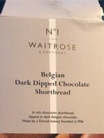 Belgian derk dipped chocolate shortbread