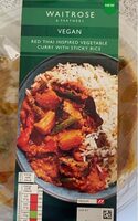 Vegan Red Thai Inspired Vegetable Curry With Sticky Rice