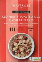 Red fruits toasted rice and wheat flakes