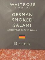 German smoked salami