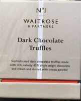 Dark chocolate truffles