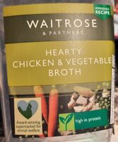Hearty chicken & vegetable broth