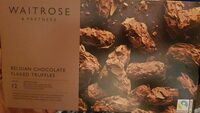 Belgian chocolate  flakes truffles