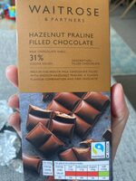 Hazelnut prailine filled chocolate