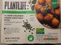 12 crisp - crumbed green vegetable bites