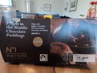 Melt in the middle chocolate pudding