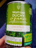 Chickpeas in water